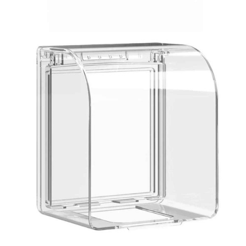 cache prise murale transparent vue seul fond blanc dimensions
