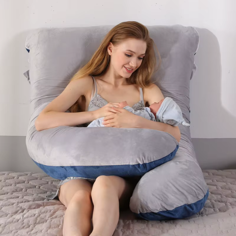 Coussin de grossesse pour dormir aide pour allaiter bebe