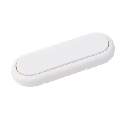 bloque porte blanc verrou rotatif vue seul fond blanc