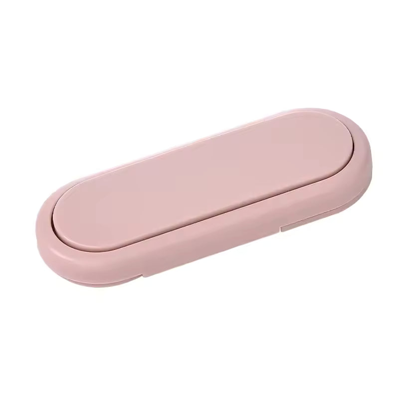 bloque porte rose verrou rotatif vue seul fond blanc