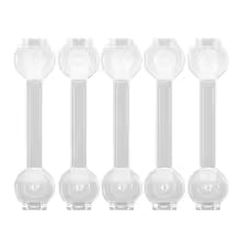 bloque porte transparent lot 5 pièces long vue ensemble fond blanc