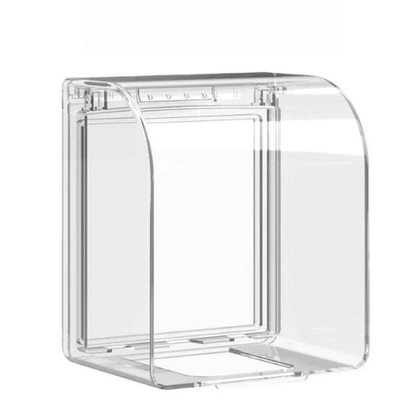 cache prise murale transparent vue seul fond blanc dimensions