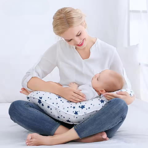 coussin d'allaitement forme étoiles confort soutien tétée maman