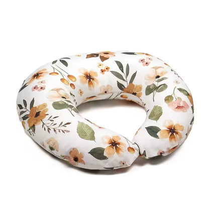 coussin d'allaitement forme fleurs motif fleurs tissu coton détail