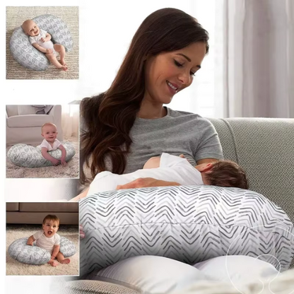 coussin d'allaitement formes animaux maman allaite bébé lignes V