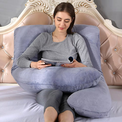 coussin de grossesse gris multifonctionnel lecture repos canapé